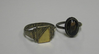 A gilt ring and 1 other