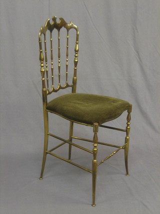 A gilt metal rout chair