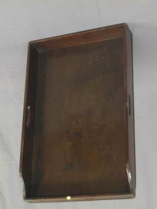 A 19th Century mahogany Butler's tray 29" x 19"