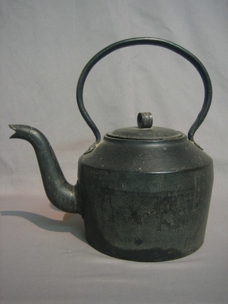 A 19th Century iron tea kettle 12"