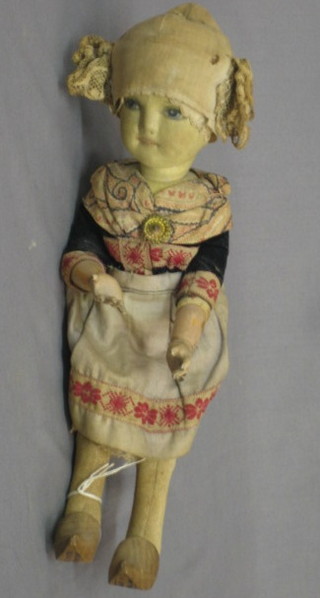 A felt doll in the form of a Dutch girl