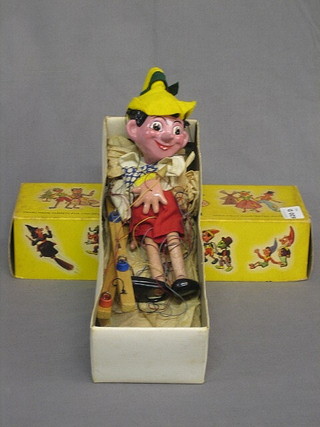 A 1960's Pelham puppet of Pinochio, boxed