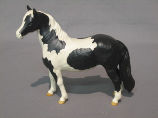 A  Beswick  figure  of  a  standing  Piebald  pony  6  1/2"   (matt finished)
