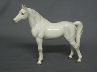 A Beswick style figure of a standing grey horse 6"