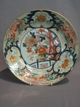 A   19th  Century  Japanese  Imari  porcelain  plate   with   floral decoration 12" (f and r)