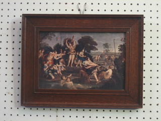 6  various  19th  Century  Old Master  Prints,  contained  in  oak frames 6" x 9 1/2"