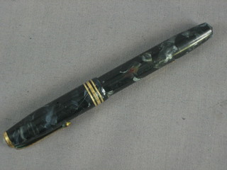 A Conway Stuart 58 fountain pen with marble finished case