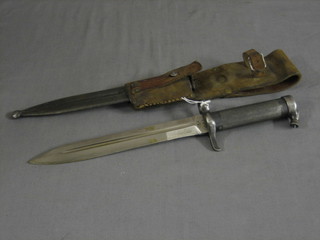 A Swedish Mauser bayonet 1898 complete with leather frog