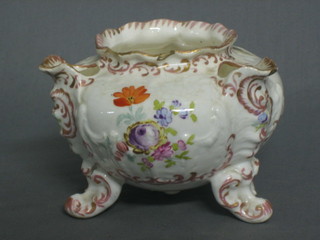 An Alt Dresden porcelain posy vase (f) 4"