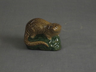 A Beswick Beneagles whiskey decanter in the form of an otter 3"