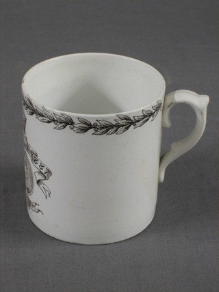 A Doulton Burslem Victorian 1887 Jubilee mug marked Chertsey