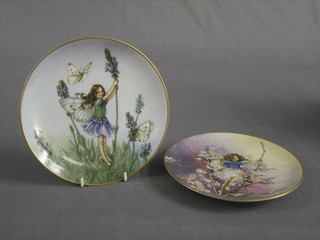 A Heinrich plate by Villeroy & Bosch "The Lavender Fairy" together with 1 other "The Blackthorn Fairy" 8"