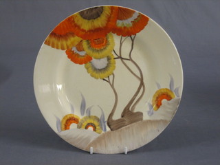 A Clarice Cliff Rhodanthe pattern plate 10"