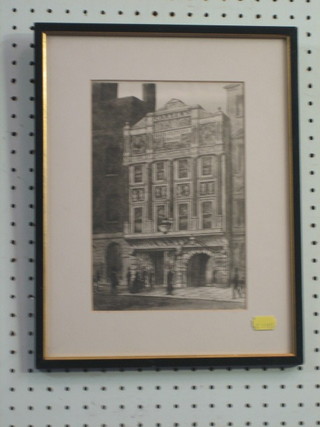 A monochrome print "Carters Hair Cutting Rooms London" 10" x 7"