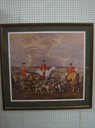 After Sir Alfred Munnings, a limited edition coloured print "Eleven O'clock" 22" x 24", 643/750