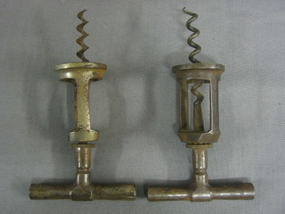 2 steel corkscrews