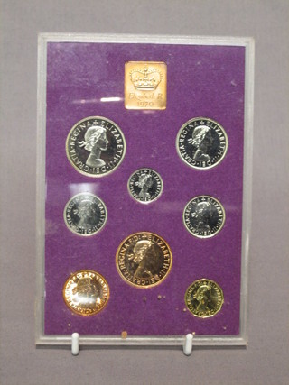 A 1970 proof set of coins