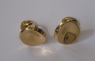 George Jensen, a pair of 18ct gold T bar cufflinks, marked GJL 1074C 750, cased
