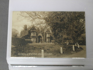 A collection of various black and white postcards of Warnham