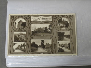 A collection of various black and white postcards of Rudgwick