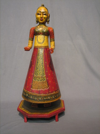An Eastern figure of a standing lady 24"