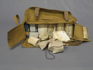 A WWII Paragon First Aid ARP pouch complete with contents