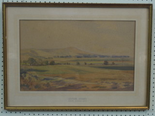 Edwin Harris, watercolour "Glynde Sussex" signed and dated 1949 11" x 18" (some foxing)