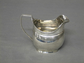 A George III silver cream jug, London 1808, 4 ozs