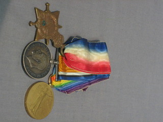 A group of 3 medals comprising 1914-15 Star, British War medal and Victory medal to 49318 Gunner J Brown Royal Garrison Artillery