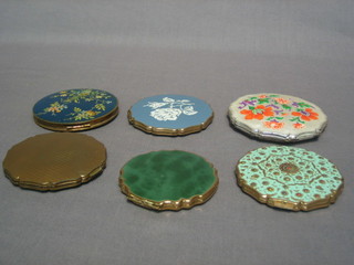 6 various 1950's compacts