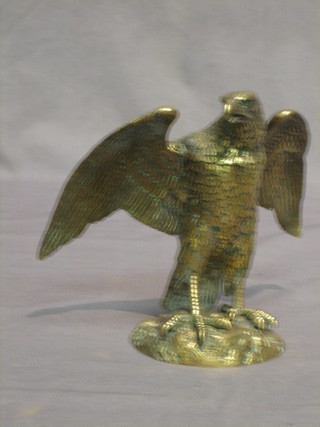 A brass inkwell in the form of an eagle with outstretched wings 8" (inkwell f)