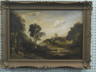 Padwick, oil on board "Autumn in Petworth Woods" label to reverse 13" x 19"