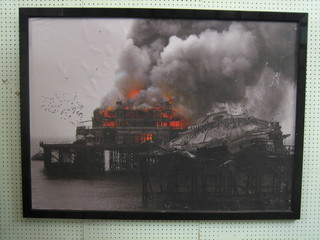 A large black and white photograph "The West Pier, Brighton" 32" x 45"
