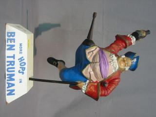 A rubber bar ornament for Ben Turman in the form of a  drunken pirate 14"