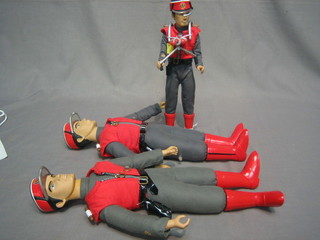 3 various Captain Scarlet figures