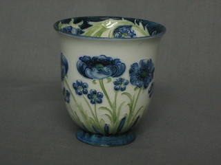 A   Moorcroft   Florianware  Macintyre  vase/beaker,   the   base marked  Florianware and with Moorcroft signature  RD401753  3 1/2"