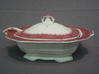 An  Alfred  Meakin Marlborough pattern soup tureen  and  cover complete with ladle