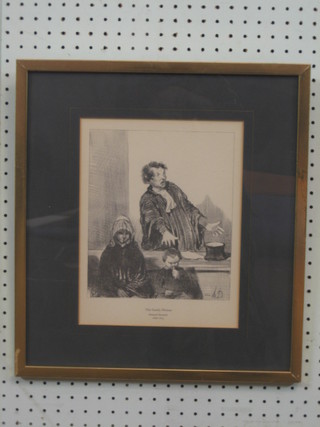 4  monochrome prints after Honore' Daumier "Plead Not  Guilty, This   Saintly  Woman,  So  Goes  His  Story  and  A   Respected Citizen" 11" x 8"