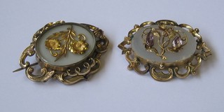 2 Victorian pinchbeck brooches