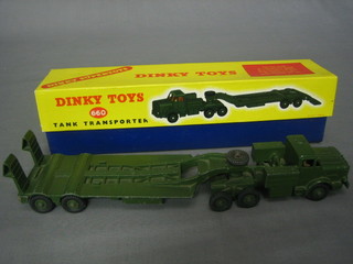 A Dinky Toy 660 tank transporter, boxed