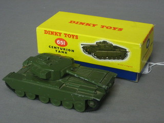 A Dinky Toy 651 Centurion tank, boxed
