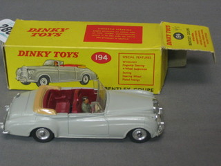 A Dinky Toy 197 Bentley Coupe, boxed