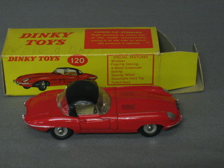 A Dinky Toy 120 Jaguar E Type, boxed