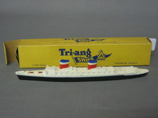 A Triang M704 model of SS United States,