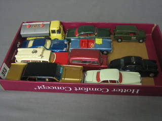 A  Matchbox  Jaguar  Mk 10, a Lesley D type  Jaguar  No.41,  a Corgi  model  of  a Vanwall racing car and  8  other  model  cars