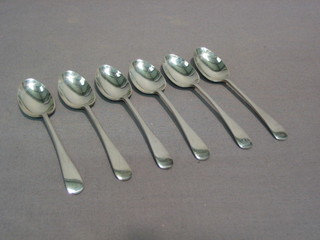 6 Victorian silver Old English pattern coffee spoons, Sheffield 1899 2 ozs