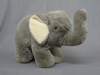 A modern Steiff model of a grey elephant