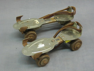 An old pair of Davis adjustable roller skates