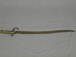 A 19th Century French chassepot bayonet