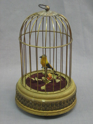 A reproduction Victorian singing bird automaton